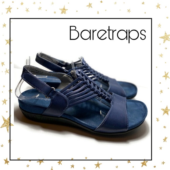 baretraps blue sandals